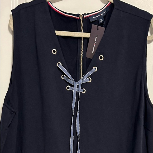 NWT Tommy Hilfiger Lace Up Dress PLUS Size - Picture 1 of 6